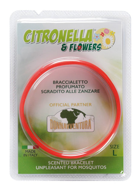 Lampa Citronella & Flowers, braccialetto antizanzare profumato, confezione singola - L -  6 cm CF002L