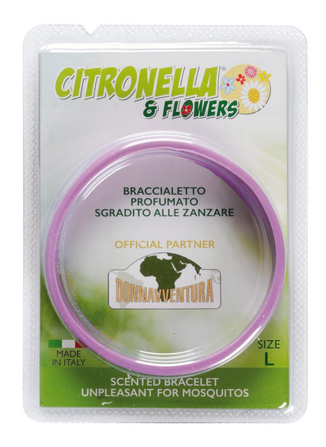 Lampa Citronella & Flowers, braccialetto antizanzare profumato, confezione singola - L -  6 cm CF002L