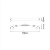 Maniglione silver 178 mm blister 8032793932956 - AmerigoStore