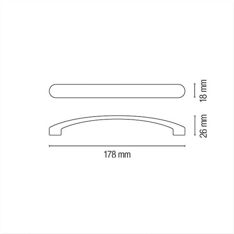 Maniglione silver 178 mm blister 8032793932956 - AmerigoStore
