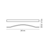 Maniglione cromato 245 mm blister 8032793932970
