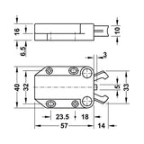 Chiusura push per antine senza maniglia CHR43