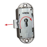 Cerradura pequeña Nova niquelada para mano izquierda con orificio para mapa CHR54N CHR54N