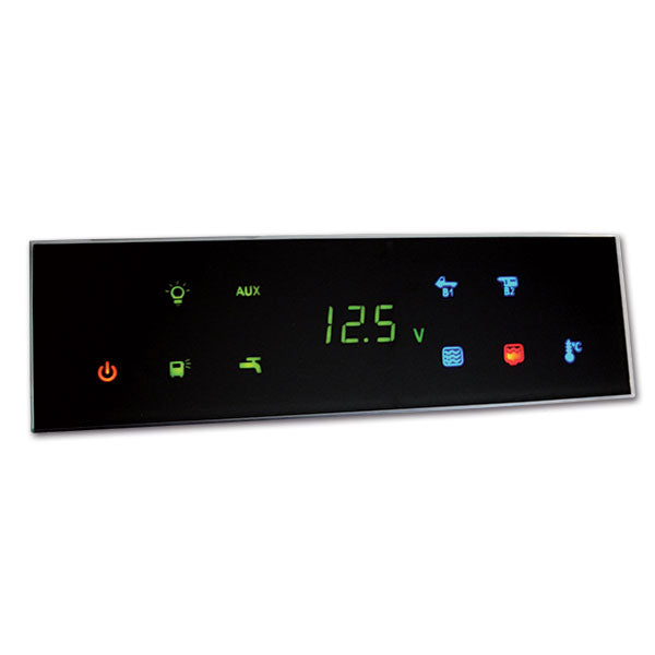 Nordelettronica Pannello di Controllo Touch OLED Senza Cornice per Camper  235x70 mm CNR266