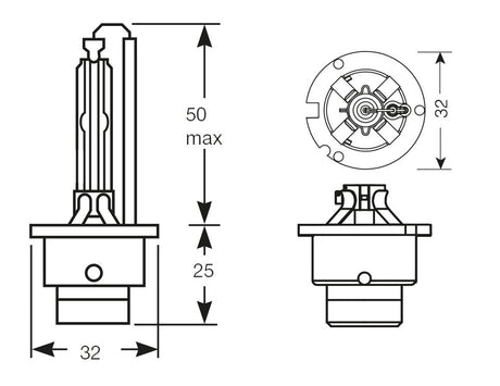 Ring Lampadina Carlex Xenon blu HID D2S