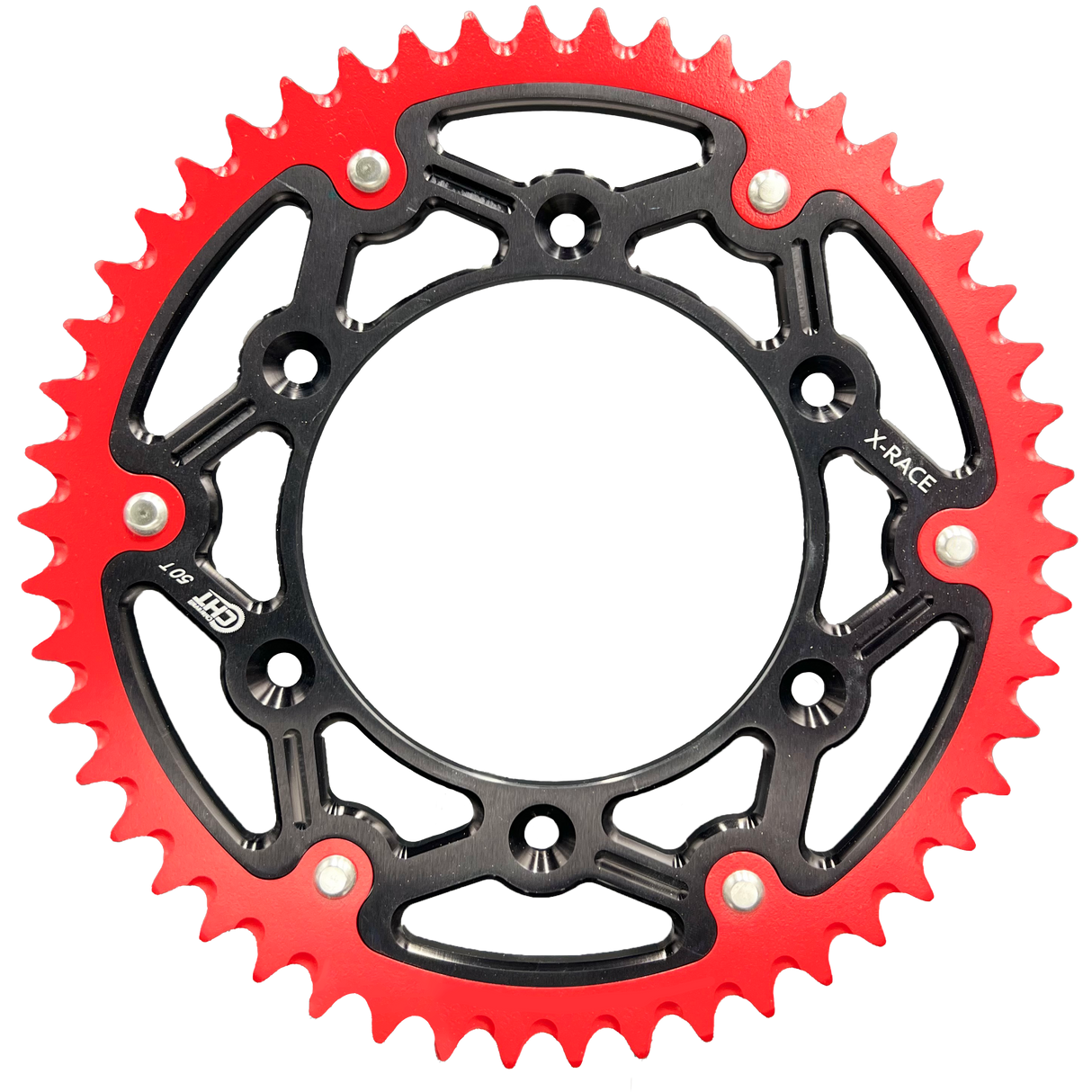CHT Corona di trasmissione moto 210 XR 210 - 50 X-RACE RED-BK HA4150210508RK