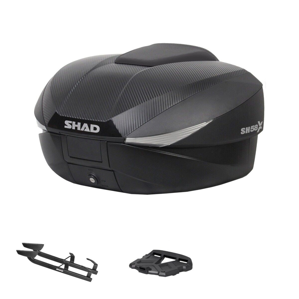 SHAD SH58 Topcase-Kit + ZONTES F703 Halterung 25