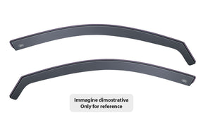 DGA Set deflettori aria anteriori ad incastro, tipo lungo - compatibile per Audi A4 4p (11/15>09/24) - Audi A4 Avant (11/15>10/24)