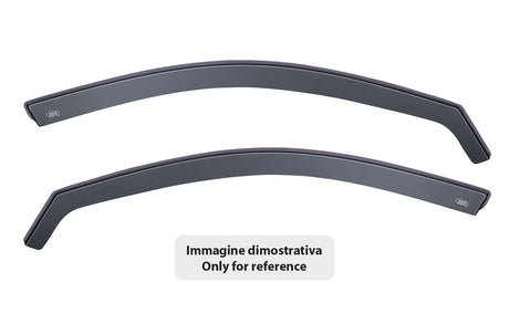 DGA Set deflettori aria anteriori ad incastro, tipo lungo - compatibile per Peugeot 308 5p (08/21>08/25)