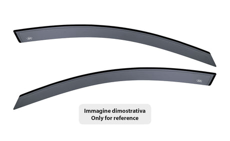 DGA Set deflettori aria anteriori ad incastro, tipo lungo - compatibile per Suzuki Swift 5p (05/17>02/24)