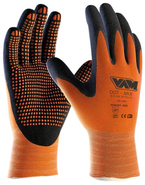 Vam Coppia guanti Dot Mix spalmati in nitrile taglia XL