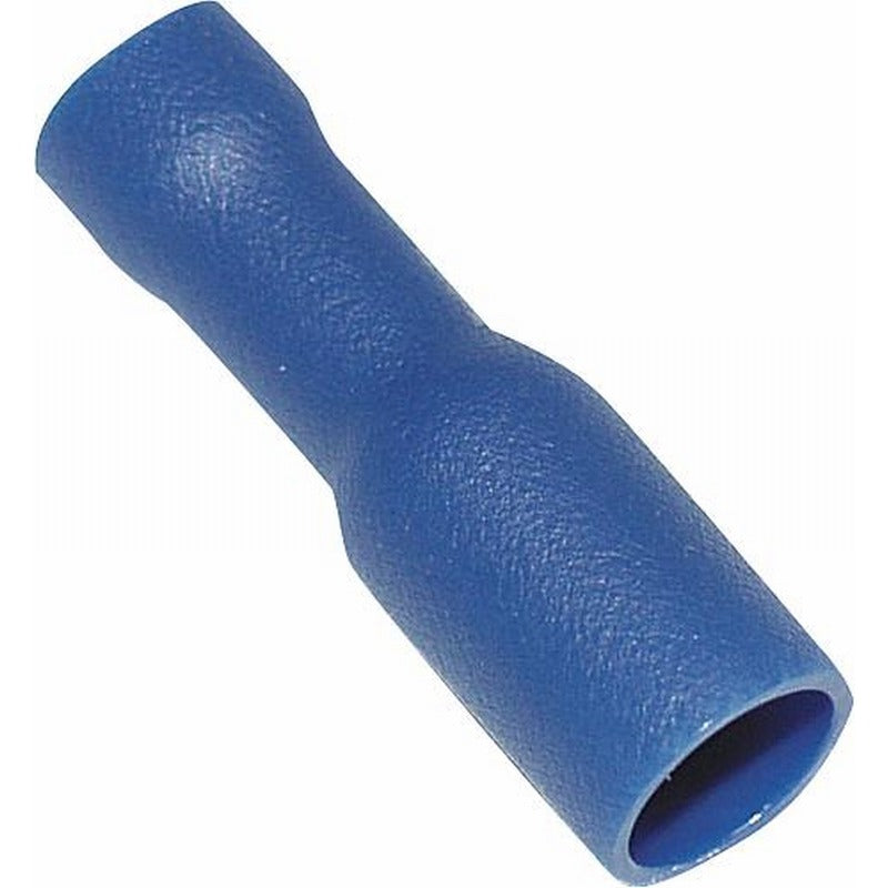 Scatola 100Pz Faston Cilindrico Isolato Femmina Blu