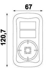 OSCULATI Faro elettrico led classic 12 Volt  54 Watt 6000 Lumen