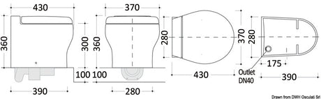 Tecma WC Tecma Elegance Short 2G 12 Volt Deep Bowl con Bidet integrato - AmerigoStore