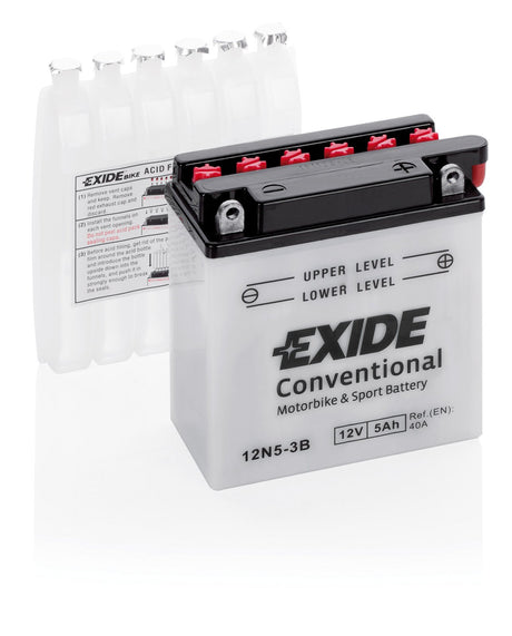 Exide Batteria 12V - Exide Bike Conventional - 5 Ah - 40 A