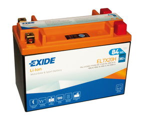 Exide ELTX20H Batteria moto al litio 12V Li-Ion LiFePo4 84 Wh 380 A