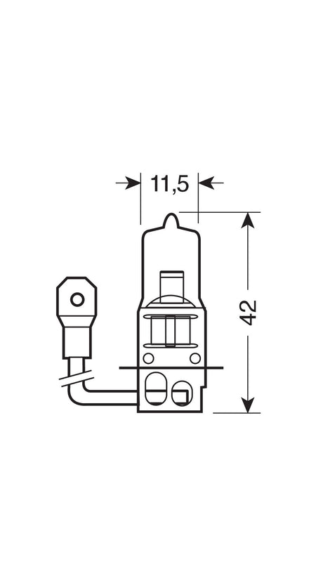 Osram Lampadina 24V Truckstar Pro - H3 - 70W - PK22s - 1 pz - Scatola