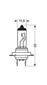 Pilot 12V Lampada alogena Blu-Xe - H7 - 55W - PX26d - 2 pz - Scatola Plast.