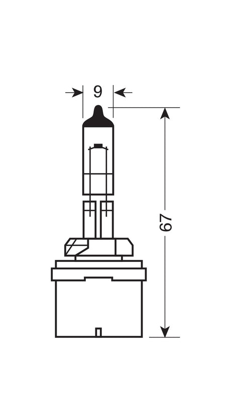 Osram Lampadina 12V Original Line - H27/1 - 27W - PG13 - 1 pz - Scatola