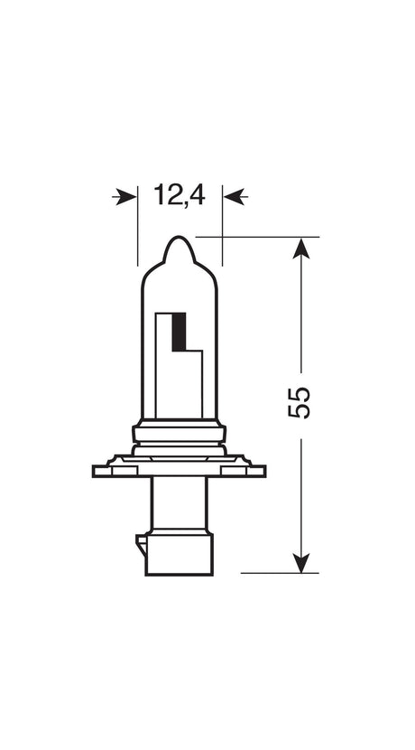 Osram Lampadina 12V Original Line - HB3A - 60W - P20d - 1 pz - Scatola