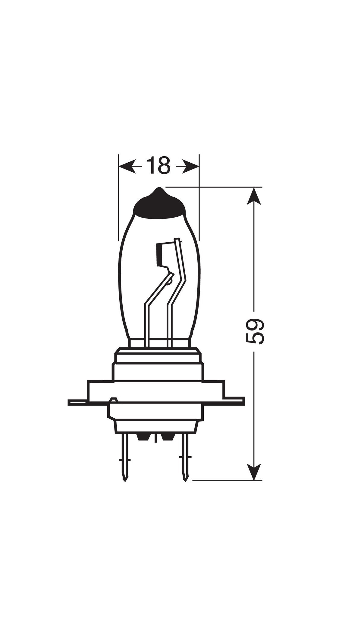 Pilot 12V Lampada alogena Xenium Race - H7 - 55W - PX26d - 2 pz - Scatola Plast.