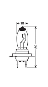 Pilot 12V Lampada alogena Xenium Race - H7 - 55W - PX26d - 2 pz - Scatola Plast.