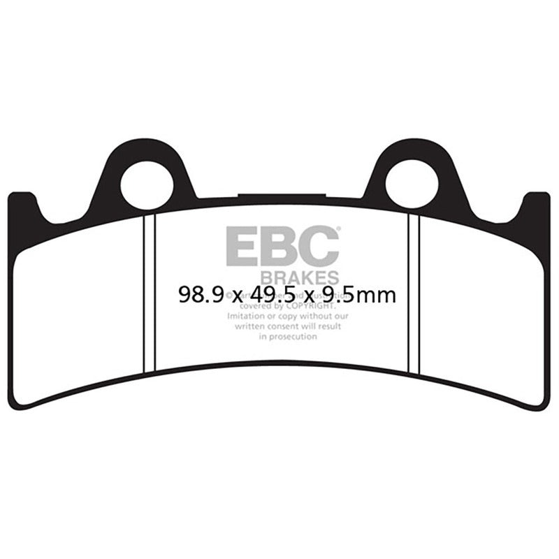 Ebc Pastiglie freno V Yamaha Yfz750 Rr -97 Anteriore FA190V