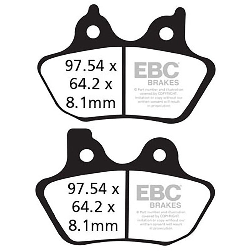 Ebc Pastiglie freno V Harley davidson 06-07 Pinza 4 Pistoncini FA400V