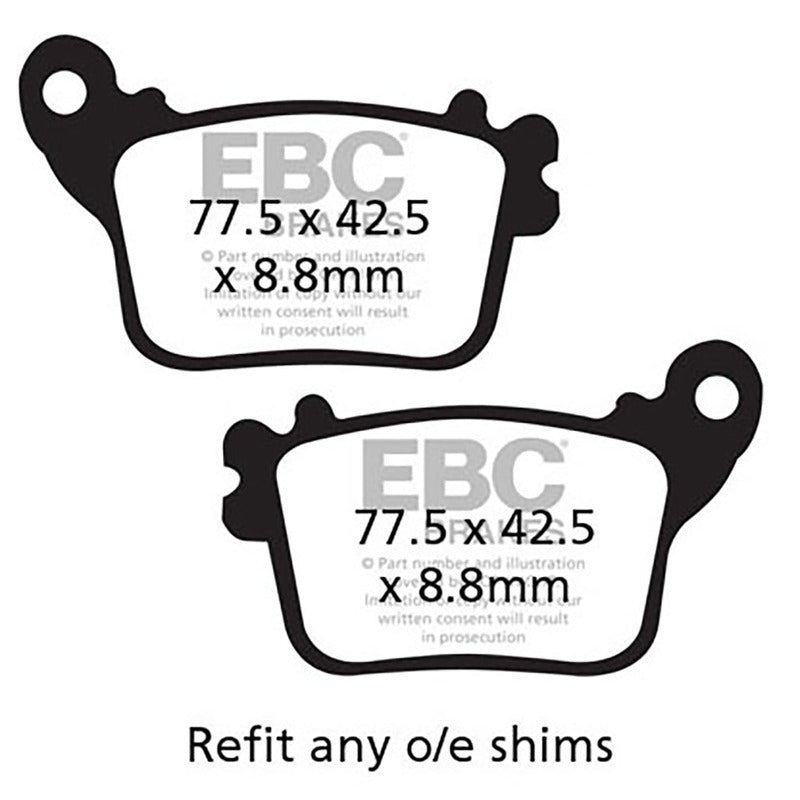 Ebc Pastiglie freno V Honda Cbr 600/1000/Kawasaki Zx-10R/Suzuki Gsx-R 1000 FA436V