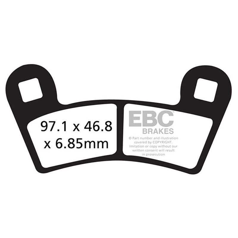 Ebc Pastiglie freno Polaris Rzr 800/900 08-19 FA456TT