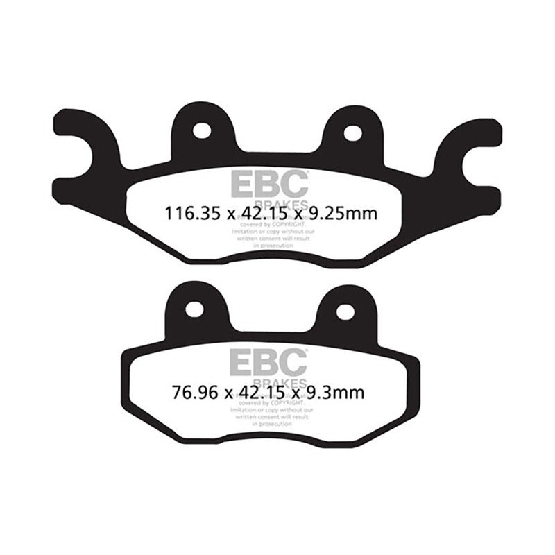 Ebc Brake pads R Pgo 500 Bug 08- Cectek Quadrift, King Cobra FA484R