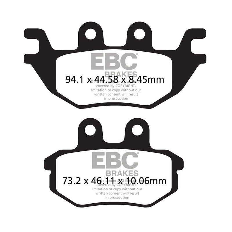 Ebc Brake Pads Tt Kawasaki Kaf 1000Mule Pro Dx/Dxt Diesel 16-18 FA686TT