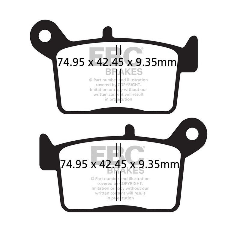 Ebc Brake Pads R Fa697R FA697R