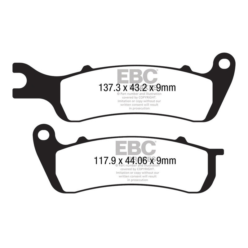 Ebc Pastiglie freno Zontes Zt 125 17-19 Anteriore FA727