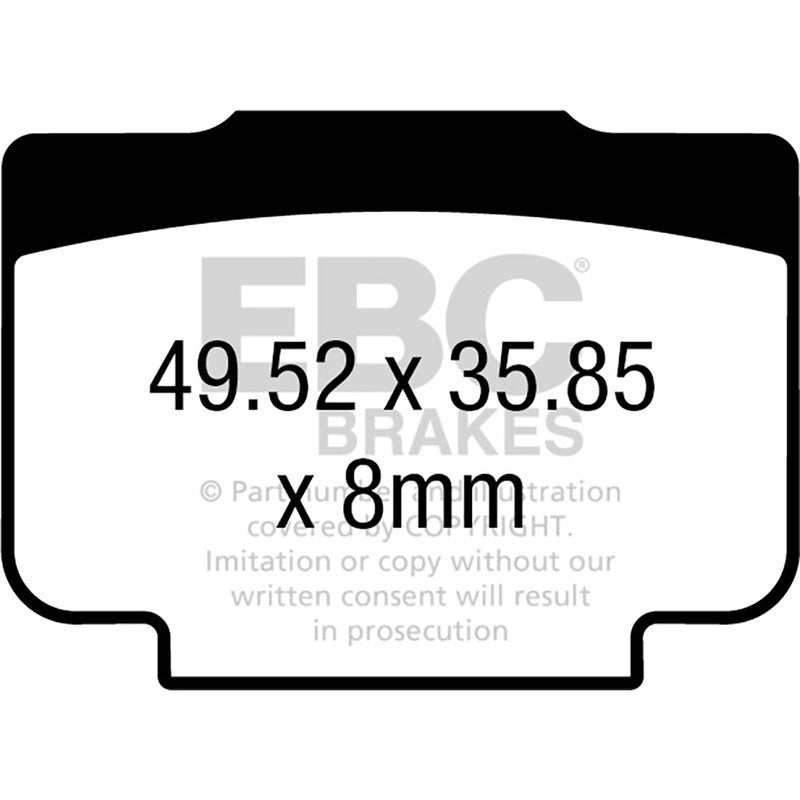 Ebc Brake Pads Gpfax730Hh GPFAX730HH