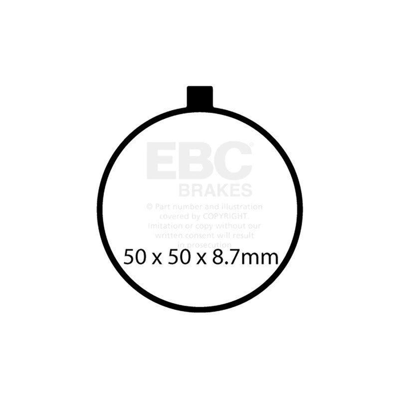 Ebc Brake Pads Gpfax743HhFront GPFAX743HH