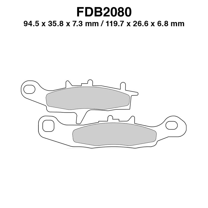 Ferodo Pastiglie freno Fdb2080Sg FDB2080SG