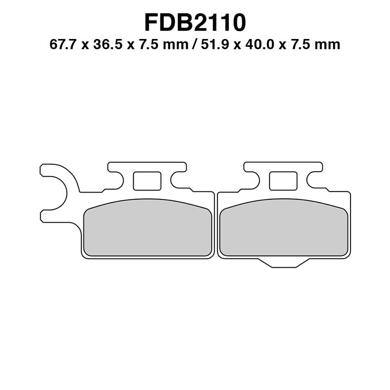 Ferodo Pastiglie freno Fdb2110Sg FDB2110SG
