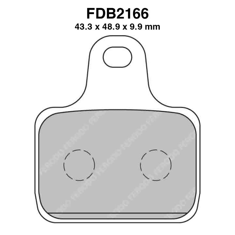 Ferodo Pastiglie freno Fdb2166Xrac -4Pz per confezione FDB2166XRAC