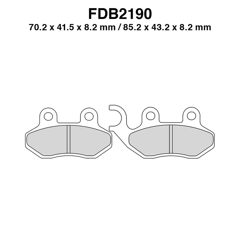 Ferodo Brake Pads Fdb2190Ef FDB2190EF