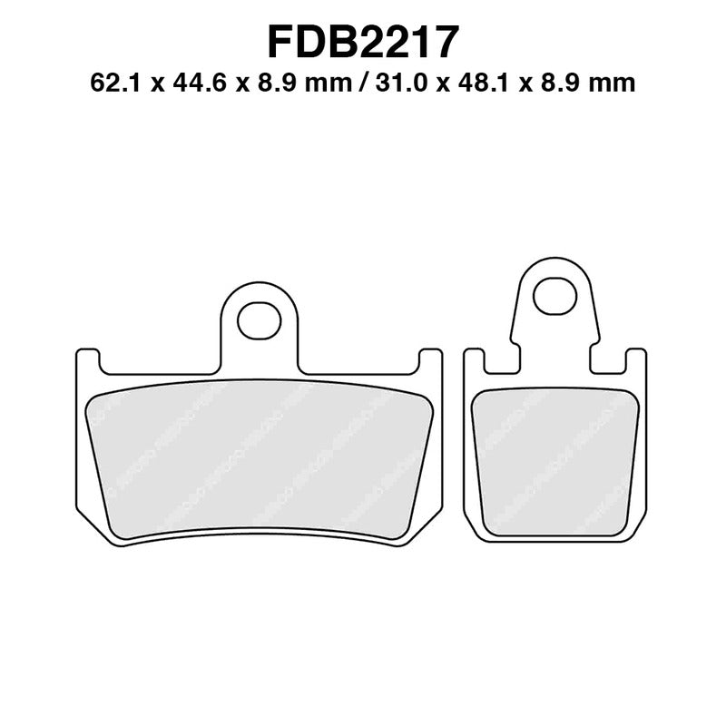 Ferodo Pastiglie freno Fdb2217St -4Pz per confezione FDB2217ST