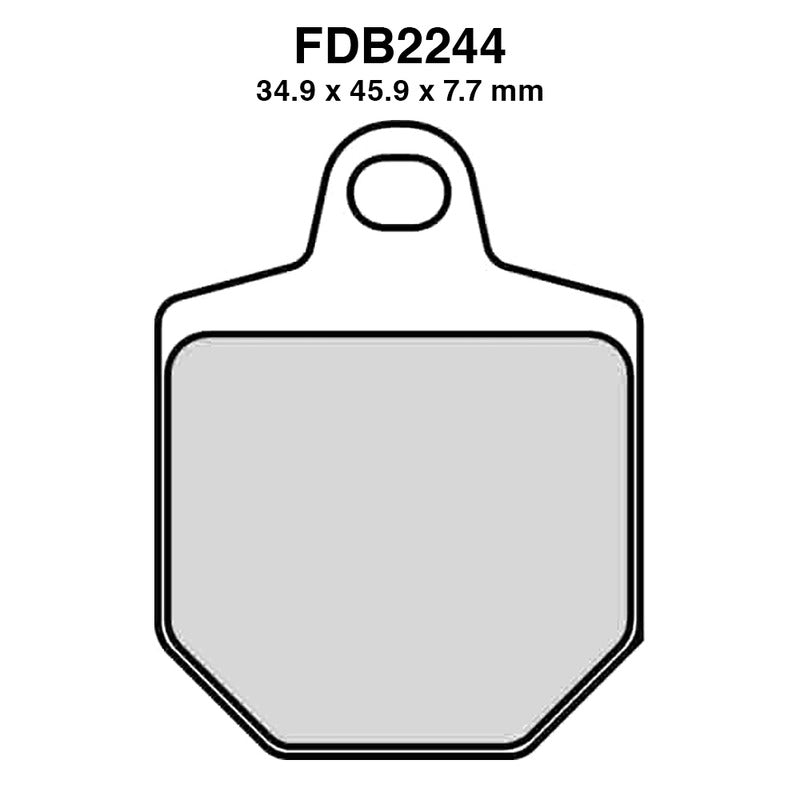 Ferodo Pastiglie freno Fdb2244St -4Pz per confezione FDB2244ST
