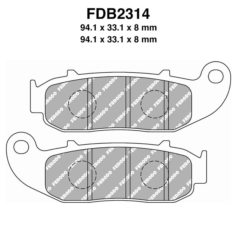Ferodo Pastiglie freno Fdb2314Ef FDB2314EF