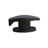 Schwarzer Stalltürstopper mit hohem Anschlag FER01L