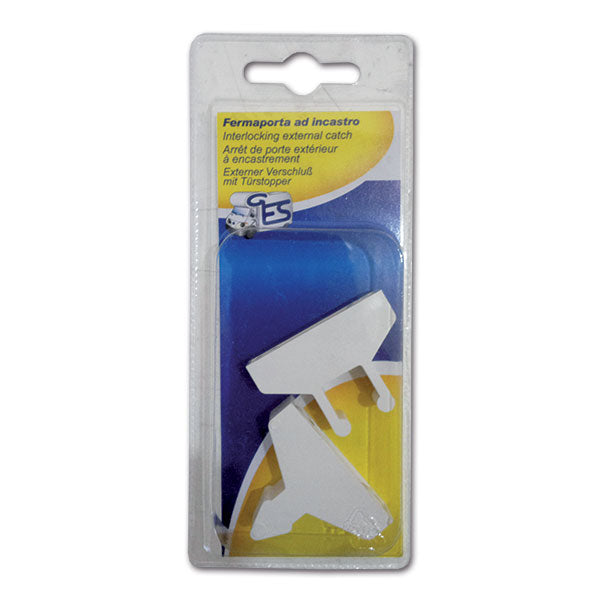 Fermaporta esterno bianco - blister 1 pezzo FER08C 8032793933175