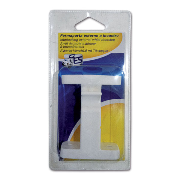 Fermaporta esterno bianco - blister 1 pezzo 8032793933182