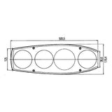 Faro izquierdo Hella Caraluna II para tractor