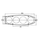 Hella Caraluna II Fanale Posteriore per Motrice - Destro