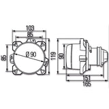 Faro delantero de luz de cruce Hella - H7
