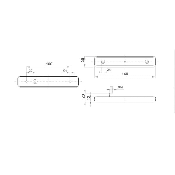 Luz de gálibo LED naranja FNL3405
